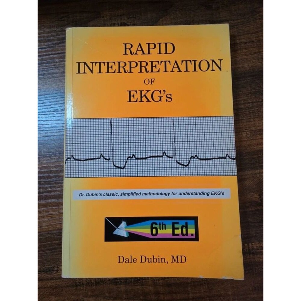 Rapid Interpretation of EKGs 6th Ed | Dale Dubin MD | Medical ECG Reference PB